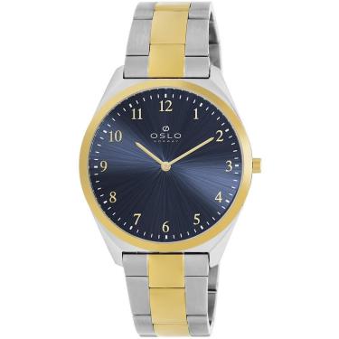 Imagem de Relógio Oslo Masculino Ref: Omtsss9T0020 D2Sk Slim Bicolor