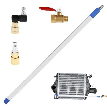 Imagem de Varinha de limpeza do radiador, ferramenta portátil de limpeza e descarga do radiador, limpador rápido de tanque de água de aço inoxidável, ferramenta de lavadora de pressão do radiador adequada para