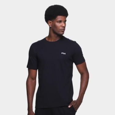 Imagem de Camiseta Fila Classic Masculina, Preto, Off white, P