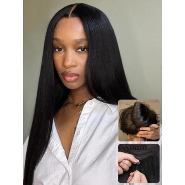Imagem de Peruca Nadula Bye Bye Knots Yaki Straight Human Hair 40cm