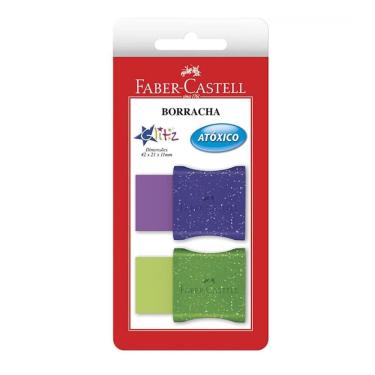 Imagem de Borracha TK-Plast FC Max Glitz c/ 2 unid Faber-Castell