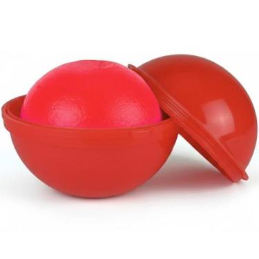 Imagem de Embalagem Redonda Com Lacre Injesul Para Queijos Tipo Bola Reino Edam 