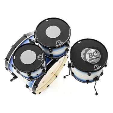 Imagem de Kit de Abafadores Gorilla KT3C Tons e Surdo Cinza 10¨,12¨,16¨ Borracha Funciona como Pad de Estudo