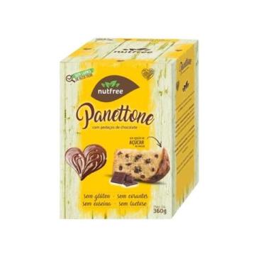 Imagem de Panetone de Chocolate Vegano Sem Glúten NUTFREE 360g