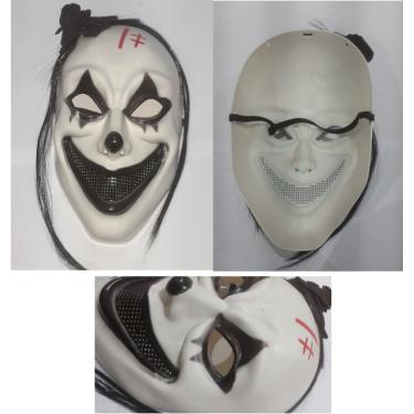 Imagem de Mascara Palhaço Assustador C/ Cabelo Halloween Festas