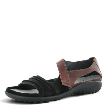 Imagem de Naot Footwear Sandália feminina Papaki, Nobuck de veludo preto/canela Lthr, 5