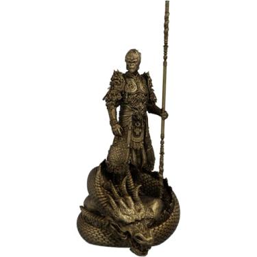 Imagem de Estátua Rei Macaco Sun Wukong - Jornada ao Oeste - Versão 2 (Cor Ouro Velho)