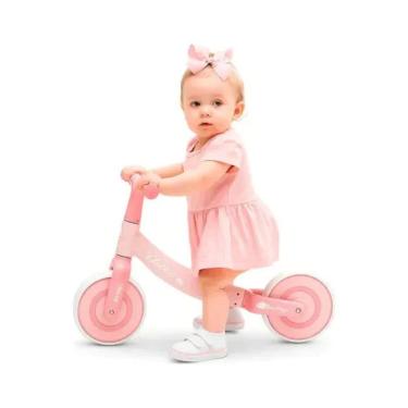Imagem de Bicicleta De Equilíbrio Infantil Sem Pedal Rosa