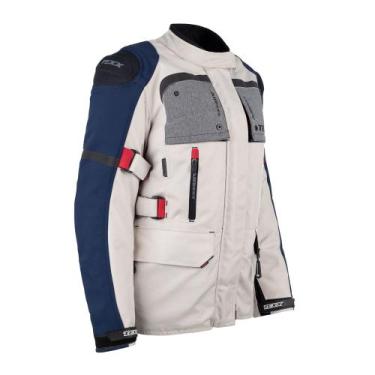 Imagem de Jaqueta Texx Armor Estilo e Conforto Motociclista Feminino, Branco Azu