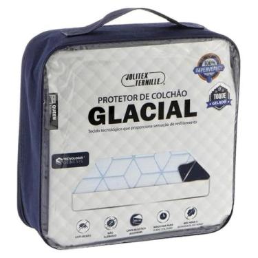 Imagem de Protetor De Colchão Casal Impermeável Glacial - Jolitex