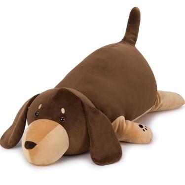 Imagem de Tezituor Giant Dachshund Plush Pillow, 35.5" Soft Weiner Dog Stuffed Animal Hugging Dog Body Pillow Plushies for Kids Adults Christmas Birthday Gifts