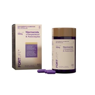 Imagem de Niacinamida Dexpantenol e Associações 1000mg 60 Cápsulas FortLife Supl