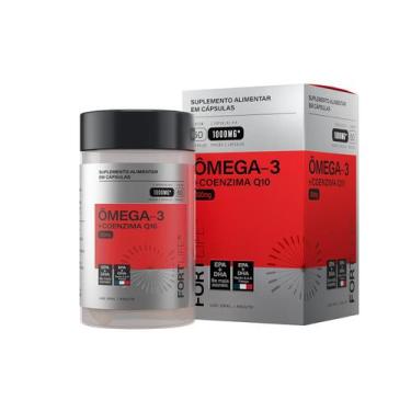 Imagem de Suplemento Alimentar Coenzima Q10 com Ômega 3 1000mg 60 Cápsulas FortL
