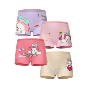 Imagem de Calcinhas De Algodão Para Meninas Com Estampa De Unicórnio, Pacote Com