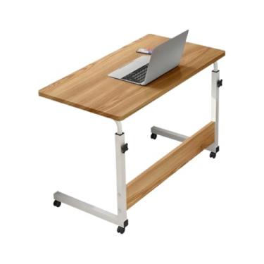 Imagem de Mesa Multiuso Ajustável com Altura Regulável – Ideal para Notebook, Cama e Sofá, com Rodinhas(Preto)