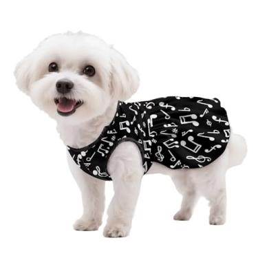 Imagem de Wiryuouvt Vestido de cachorro preto sem mangas com botões para meninas, leve, respirável, saia de gato, vestido de princesa, chihuahua da Pomerânia