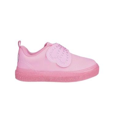 Imagem de Tênis Infantil Pampili Yumi Laço de Glitter e Strass Rosa Bale Novo 721.008 (Rosa Bale Novo, BR, Criança de 1 a 3 anos, Numérico, P, 20)