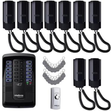 Imagem de Kit Porteiro Collective 12 Intelbras  09 Pontos E Botoeira