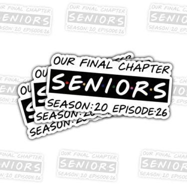 Imagem de Adesivo com 3 peças Our Final Chapter Seniors Temporada 20 Episódio 26, decalque de vinil de formatura Class of 2026 para laptop, garrafa de água, álbum de recortes, presente de ensino médio e
