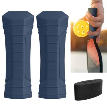 Imagem de ohlulala Pacote com 2 pegas de pickleball – Pegas confortáveis de pickleball de substituição para overgrip para melhorar a força de aderência e suporte, ajuda as mãos suadas (ParaLine)