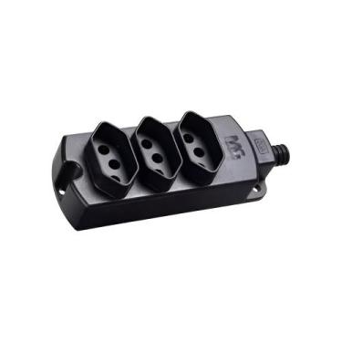 Imagem de Régua de Tomadas 2p+t 20a com 3 Postos - MARGIRIUS