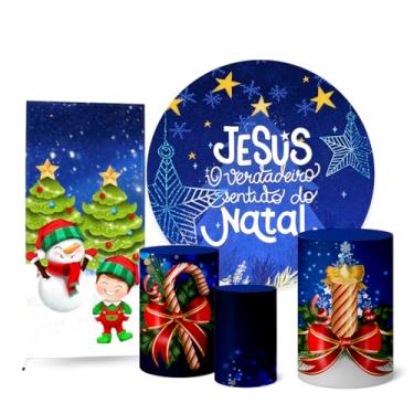 Imagem de Trio Capas Cilindro + Painel Redondo + Lateral Natal (K2NAT0021)