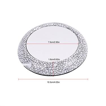 Imagem de Aquecedor de Copos de Grãos de Madeira USB Tapete Térmico para café de Escritório Almofada para Uso Doméstico e No Escritório (Padrão de porcelana branca)