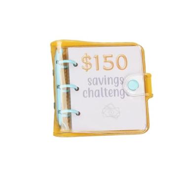 Imagem de Mini fichário de economia de dinheiro com envelopes, livro de orçamento de desafio de $2100/$1000/$500/$300/$150, organizador de dinheiro portátil (papel final, desafio de economia de $150)