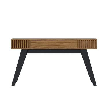 Imagem de Aparador De Sala Pé Em Madeira Maciça 136cm Laisa C04 - D'rossi Cor Noce Milano