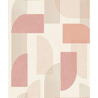 Imagem de Papel De Parede Maison Geométrico Rosa Mn3305