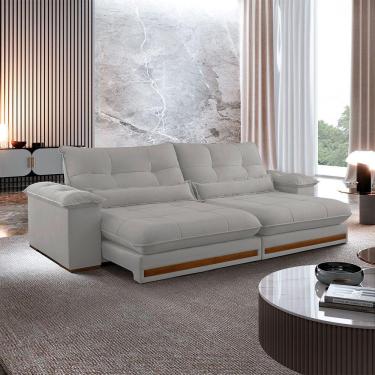 Imagem de Sofá Dubai Veludo 02 Módulos De 90 Cm B25 Cm Meu Sofá Online B026 Veludo Prata