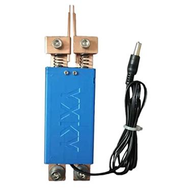 Imagem de barenx Caneta de solda a ponto integrada interruptor automático 18650 metal funcionando - azul