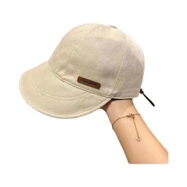 Imagem de Chapéu De Sol Feminino Ajustável De Algodão Com Aba Larga Dobrável Pro