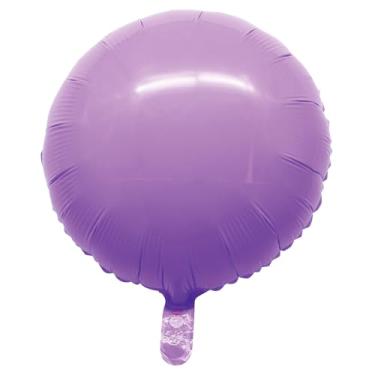 Imagem de BALAO MACARON REDONDO C/CANUDO LILAS 18"