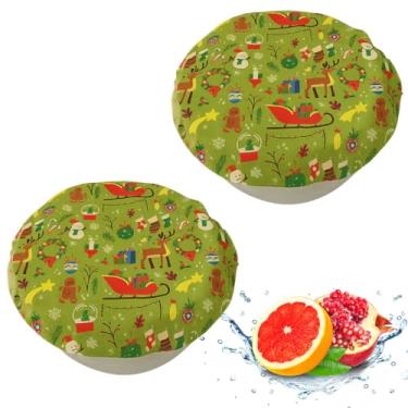 Imagem de Capas à prova de pão de algodão de cera de abelha – Capas de tigela de massa reutilizáveis para aumentar e armazenar, alternativa ecológica ao envoltório plástico, cozinha colorida essencial para