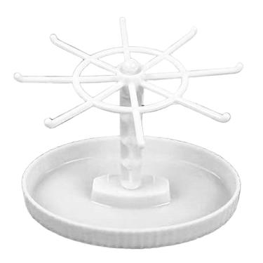 Imagem de UGPLM Organizador de Joias, Suporte para Exibição de Bichos de Pelúcia, Suporte Multiuso para Joias, Expositor para Pulseiras e Acessórios Colecionáveis, Branco 1 Camada