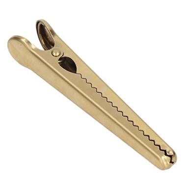 Imagem de Clipe de vedação de aço inoxidável para cozinha, clipes de armazenamento de alimentos com alça confortável, design robusto, design interno de dente para café, chá, saco de comida, (Clipe jacaré