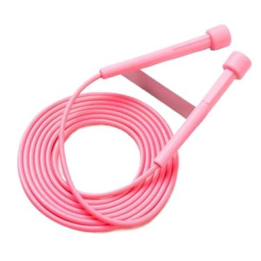 Imagem de Cordas de Pular Profissional Ajustável de PVC 250cm com Empunhaduras de 12cm (Rosa - TRC8971)