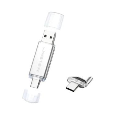 Imagem de Pen Drive USB Tipo C 2 Em 1 De Alta Velocidade, Pen Drive Metálico 128