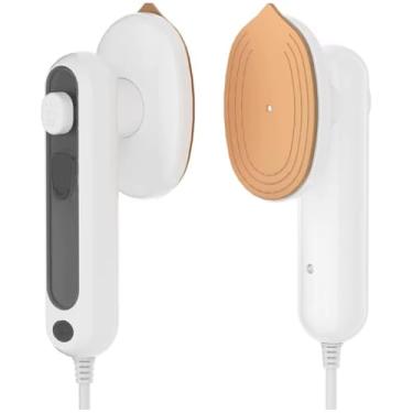 Imagem de Passadeira a Vapor, Mini Máquina Portátil Ferro de Passar Roupa Vapor P/Viagem, 17×10cm(Branco)