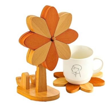 Imagem de Trivetes para Pratos Quentes | Moinho De Com Suporte Para Telemóvel,Conjunto de Trivets Moinho de Apoio de Panelas de | Para Cozinha Sala De Estar Mesa De Jantar Decoração Estilo Rural Natal