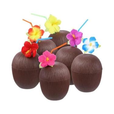 Imagem de Copos De Bebida Em Forma De Abacaxi, Coco E Morango, 6 Ou 10 Peças, Co