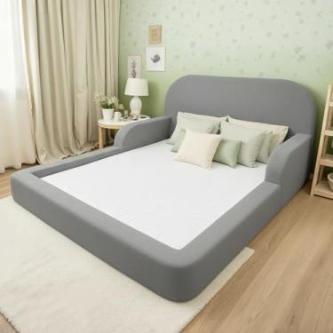 Imagem de Cama Montessoriana Infantil Casal - Sem colchão - Little Duck (Cinza)