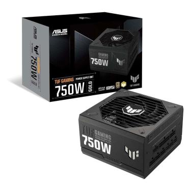 Imagem de Fonte 750W Asus Tuf Gaming - PFC Ativo - Eficiência 92% - 80 PLUS® Gold - PCIe 5.0 - 90YE00S3-B0BA00-Unissex