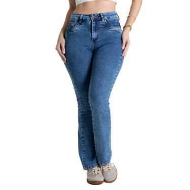 Imagem de Calça Jeans Sawary Boot Cut Petit - 280584 - Azul médio 46-Feminino