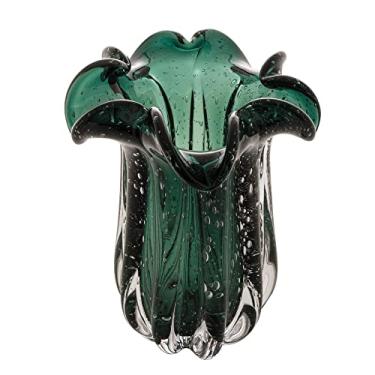 Imagem de WOLFF - Vaso de Vidro Italy Verde Esmeralda 18cm x 21cm-Enxoval - Casamento - Decoração - Enfeites - Mesa Posta - Vasos Decorativos