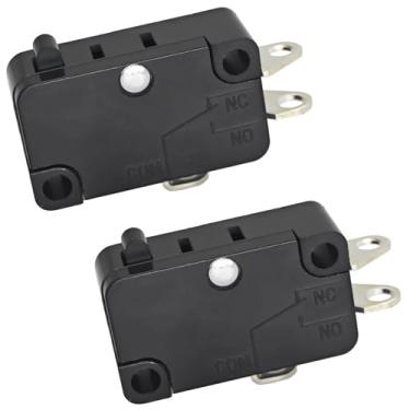 Imagem de Pacote com 2 V3-19M Basic/Snap Action Switch Substituição para Honeywell V3-19M - Microswitch de êmbolo redondo, SPDT, 15A 125VAC