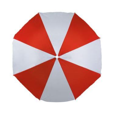 Imagem de Guarda-Sol 1,80m Vermelho e Prata - Mor, Vermelho e Branco