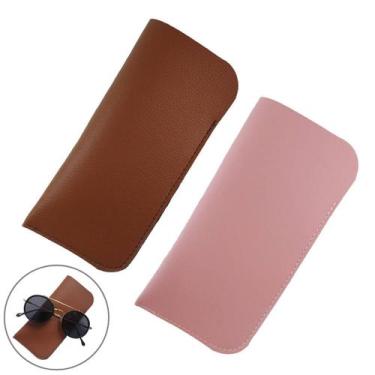 Imagem de Kit 2 Porta Óculos de Sol Estojo para Óculos de Grau Capa Capinha de Ó