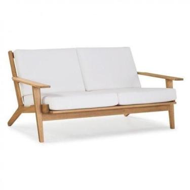 Imagem de Poltrona Estofada Lotus 2 Lugares 185cm Madeira Eucalipto-Jatobá - Cas